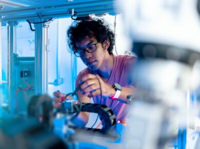 How is AI used in higher education research ?